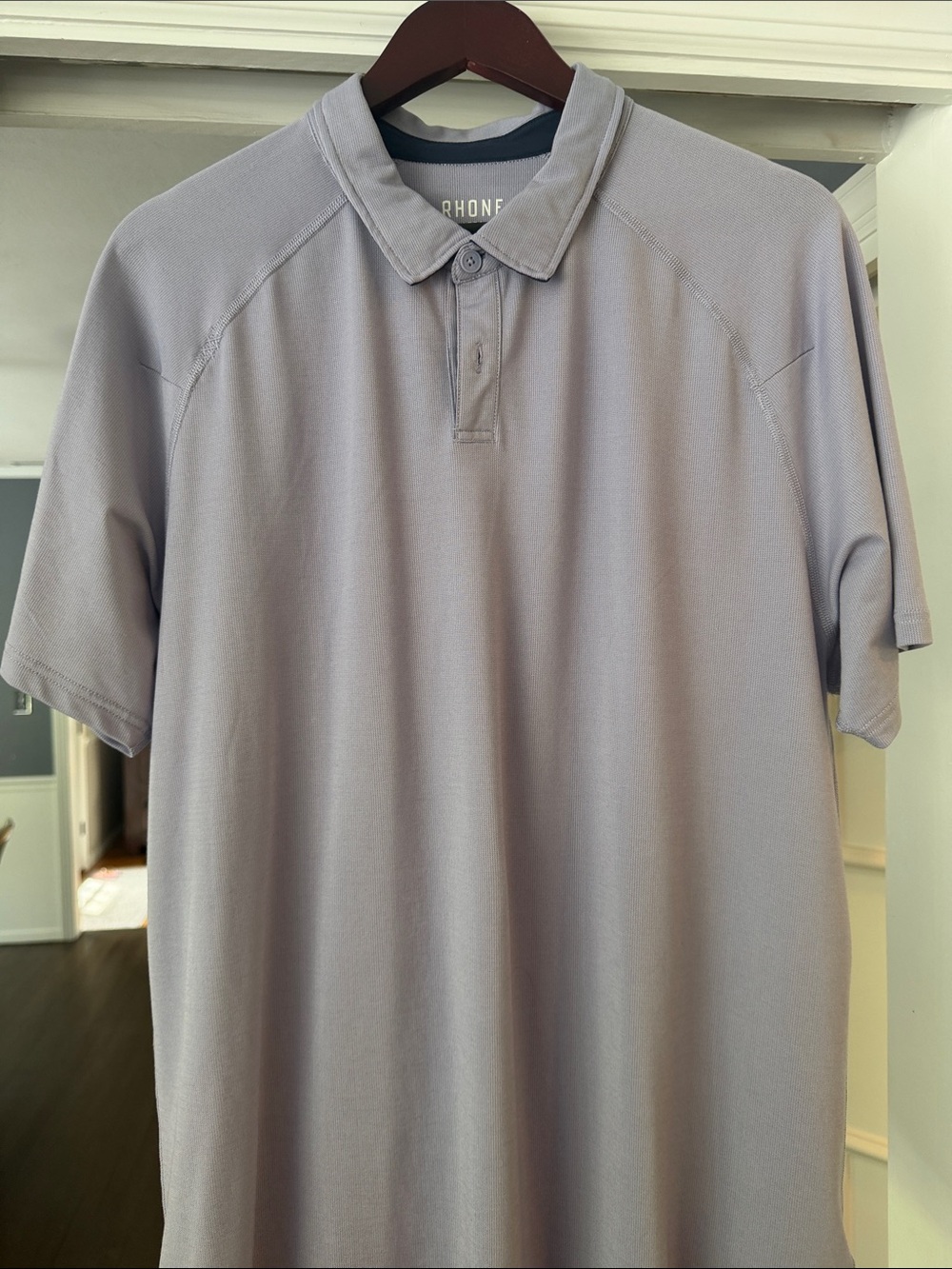 RHONE Men's Commuter Polo Slim in Lavender, Size XL